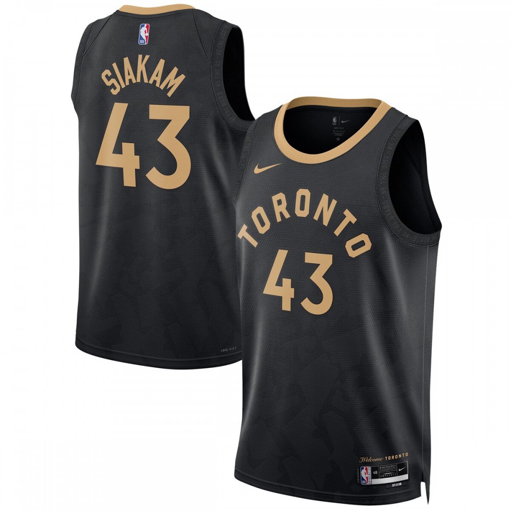 Pascal Siakam Toronto Raptors Unisex 2022/23 Swingman Jersey - City Edition - Black-Pro Kit Vault | Brand New 26/27 Sports Jerseys